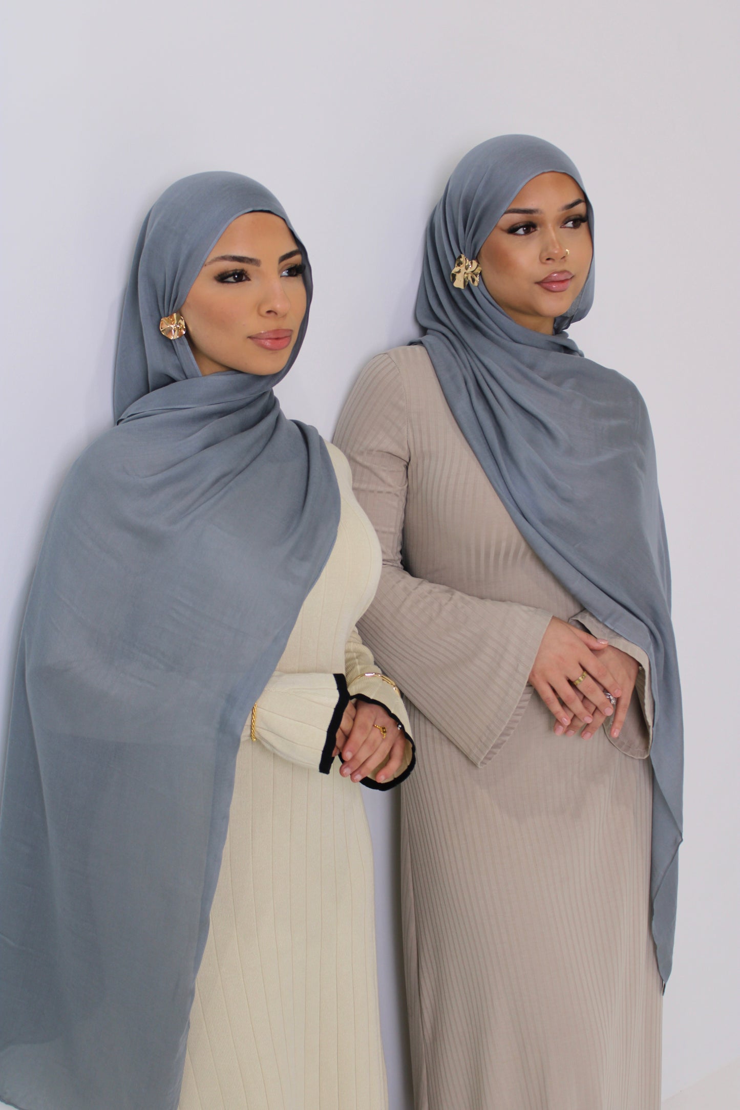 'Steel Blue' Premium Modal Hijab