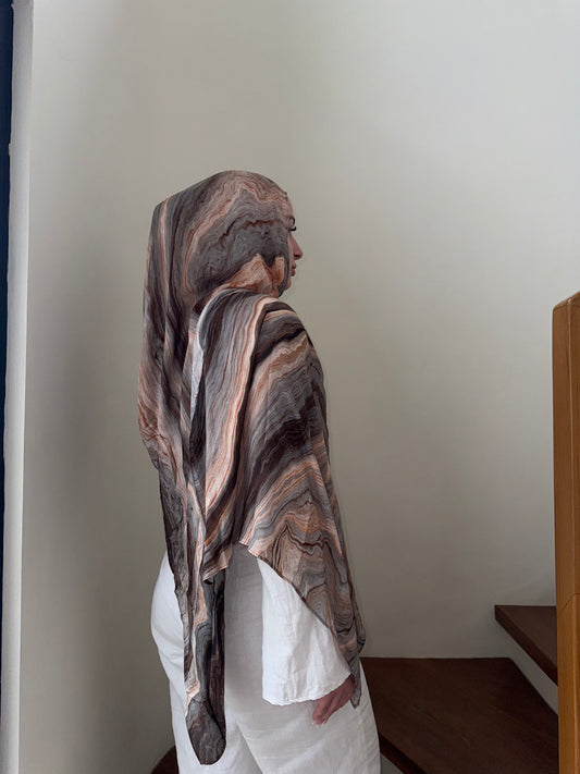 'Sandstone' Printed Modal Hijab