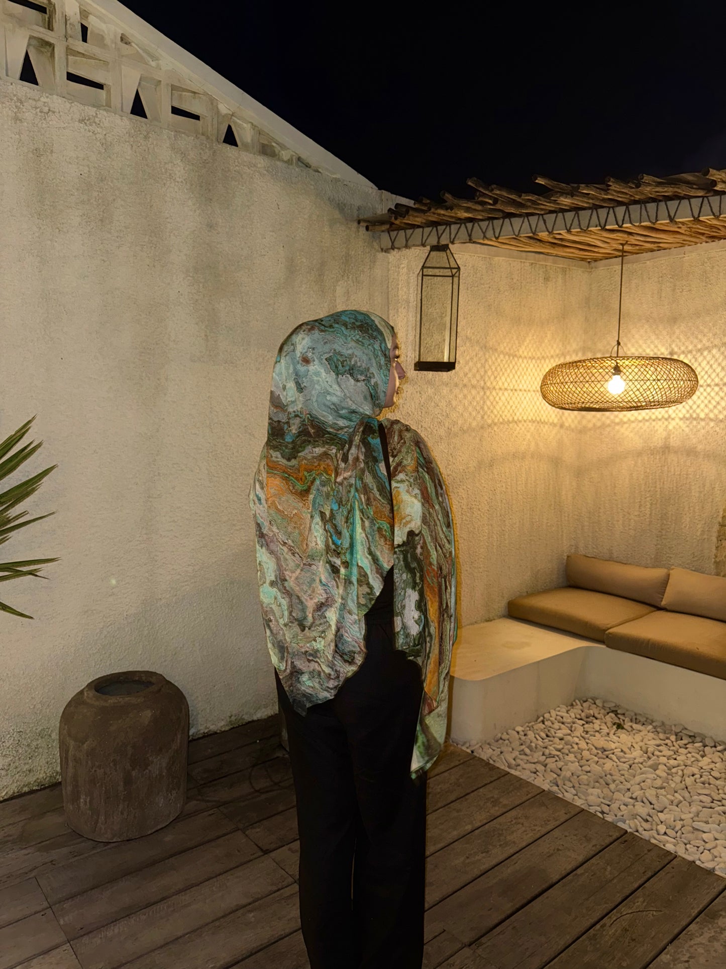 'Oasis' Printed Modal Hijab