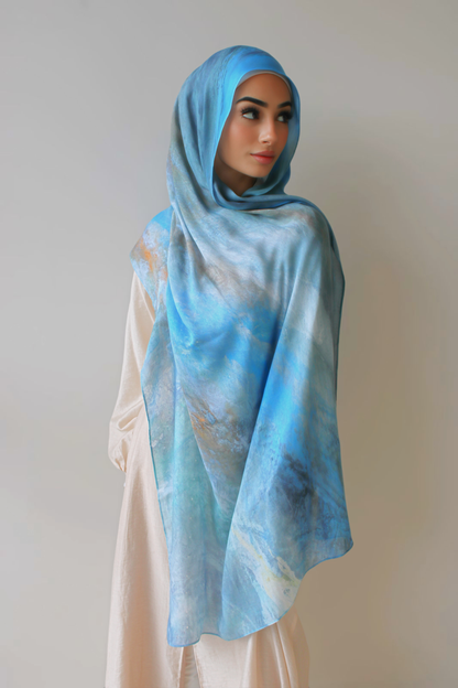 'Serenity' Printed Modal Hijab
